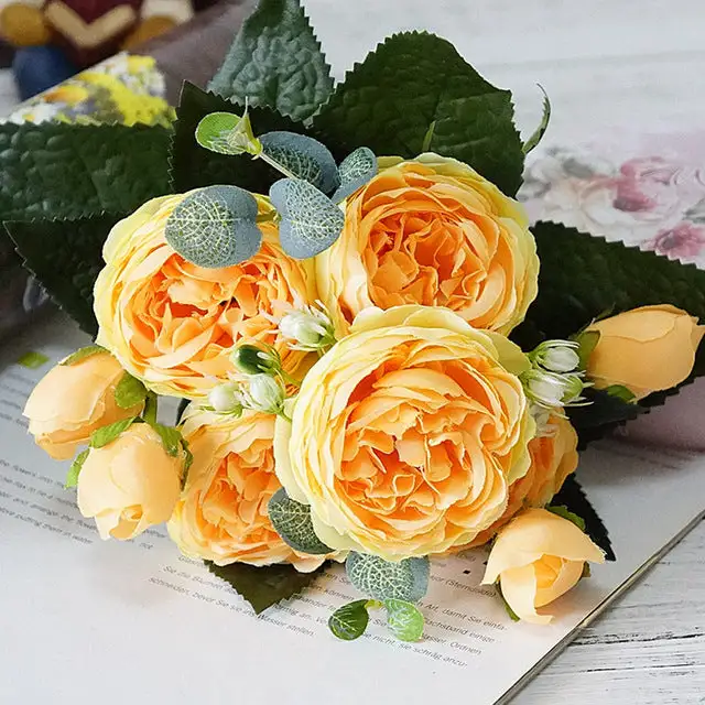 Artificial Peony Bouquet