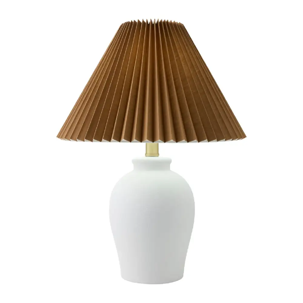 Linen Pleated Table Lamp