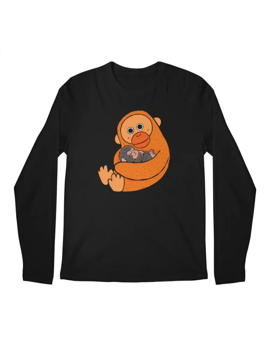 Monkey Printed Round Neck Tee