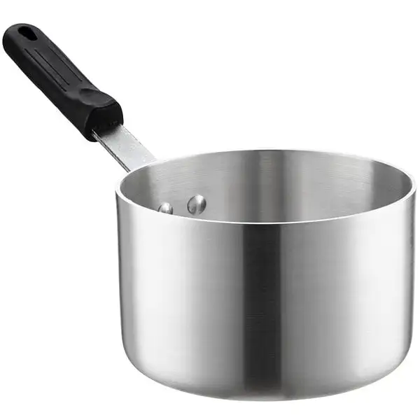 Space-Saving Aluminum Sauce Pan with Silicone Handle