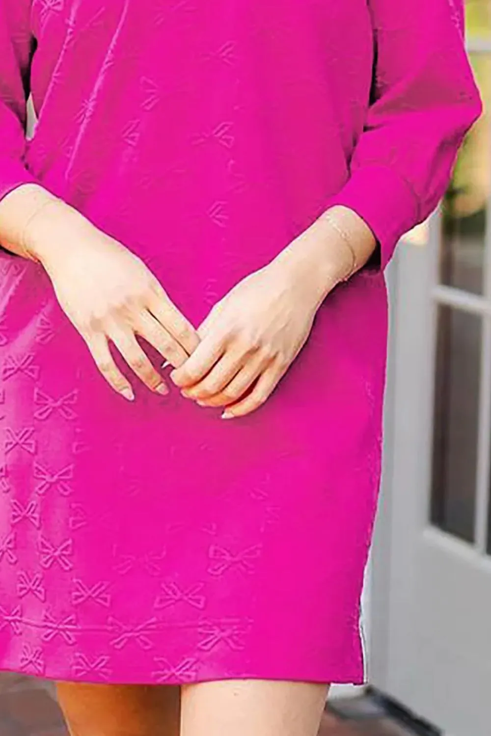 Modern Long-Sleeve Mini Dress