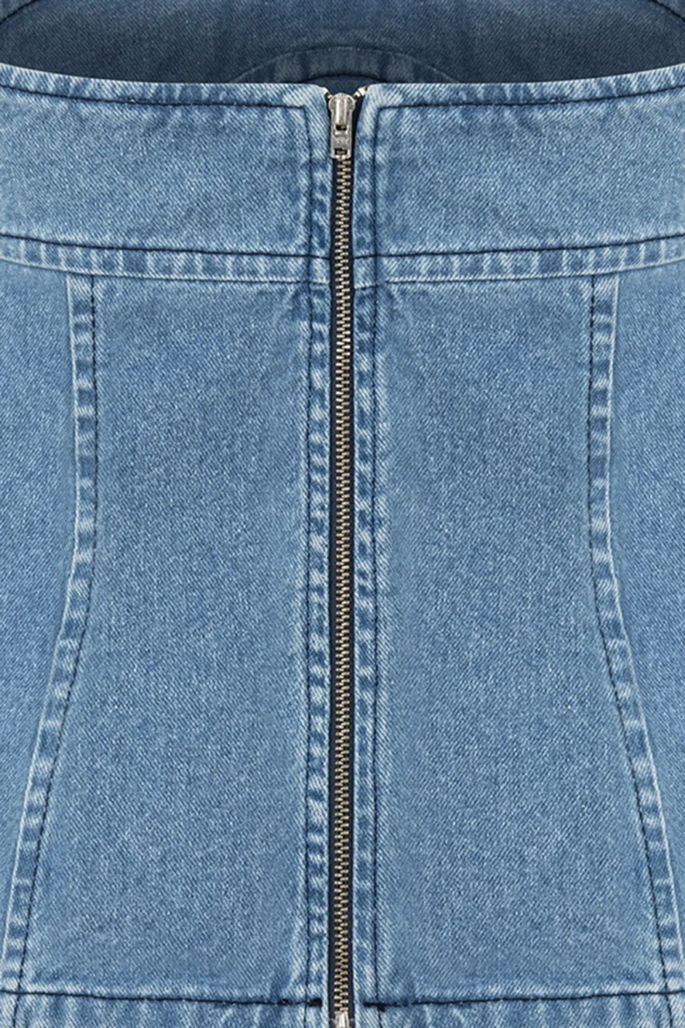 Sleeveless Denim Bustier