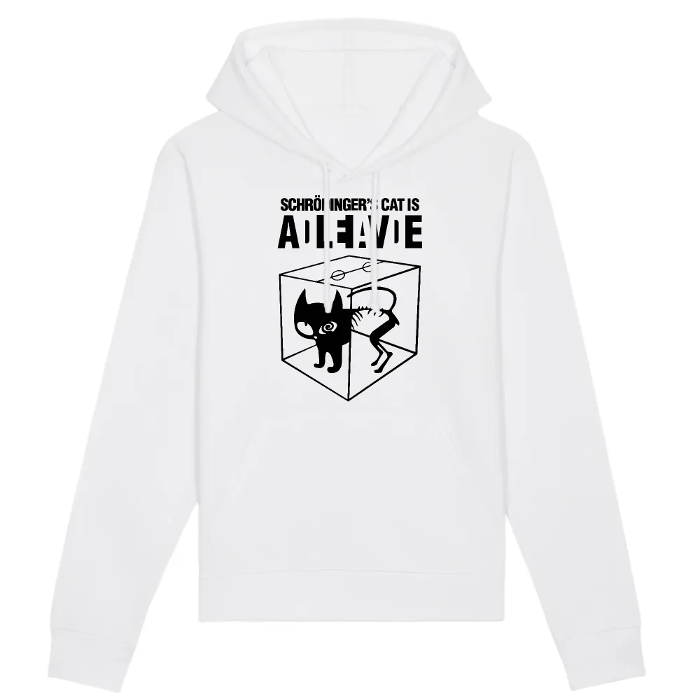 Science Cat Graphic Pullover Hoodie