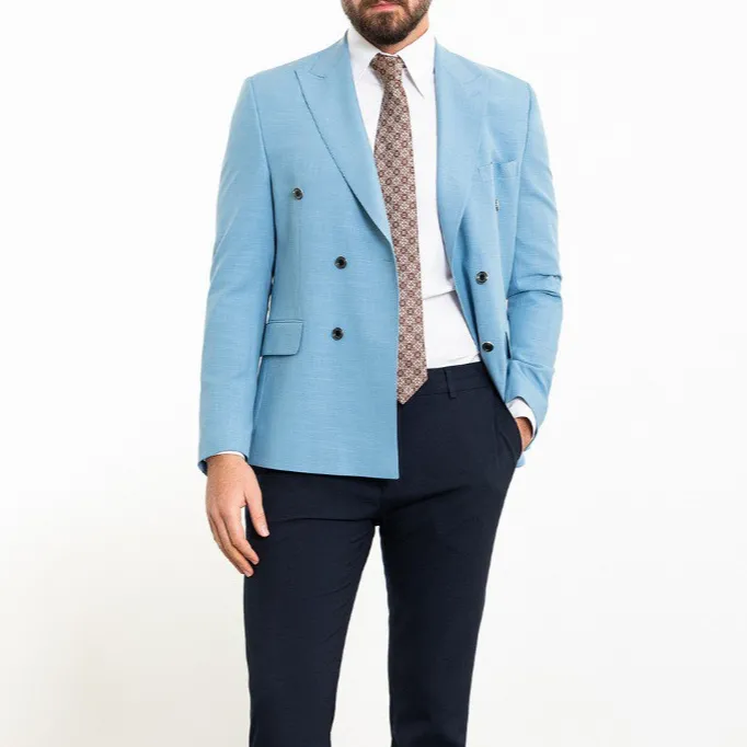 Distinguished Slim Fit Double Breasted Blazer