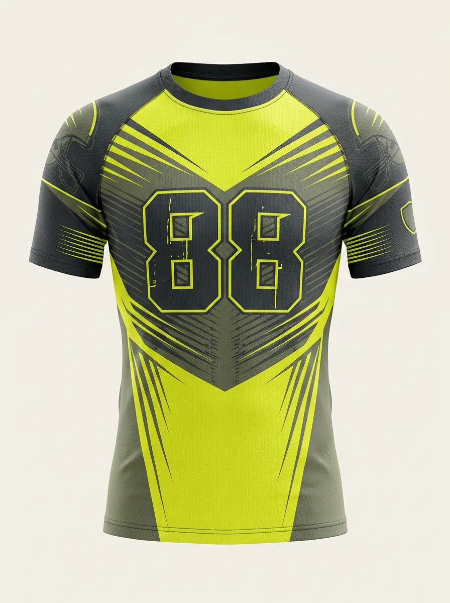 Men's American Football Fan Number 88 Printed T-shirt