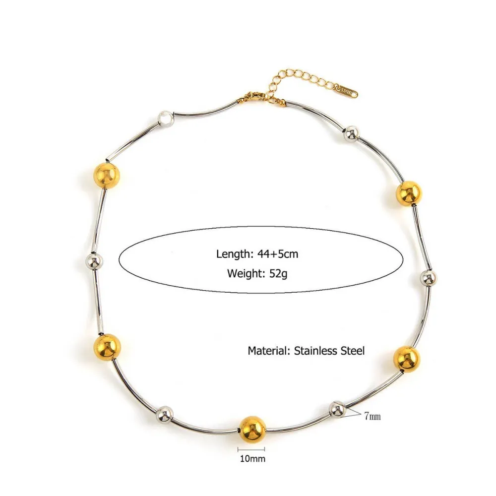 Sculpted Stainless Steel Necklace