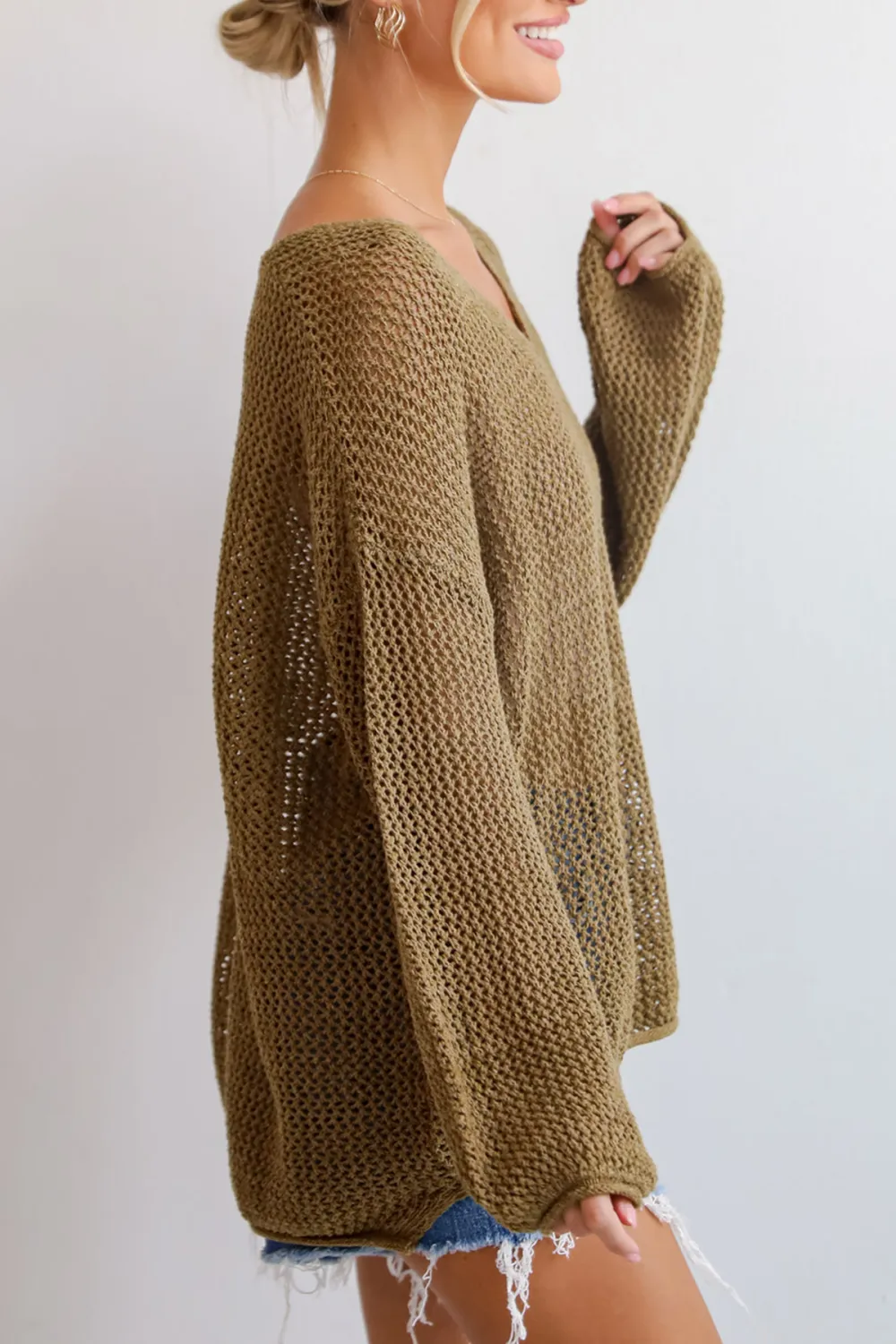 Open Knit Sweater