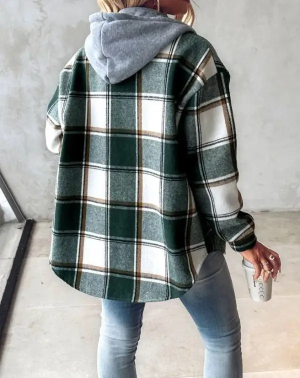 Relaxed Plaid Jacket