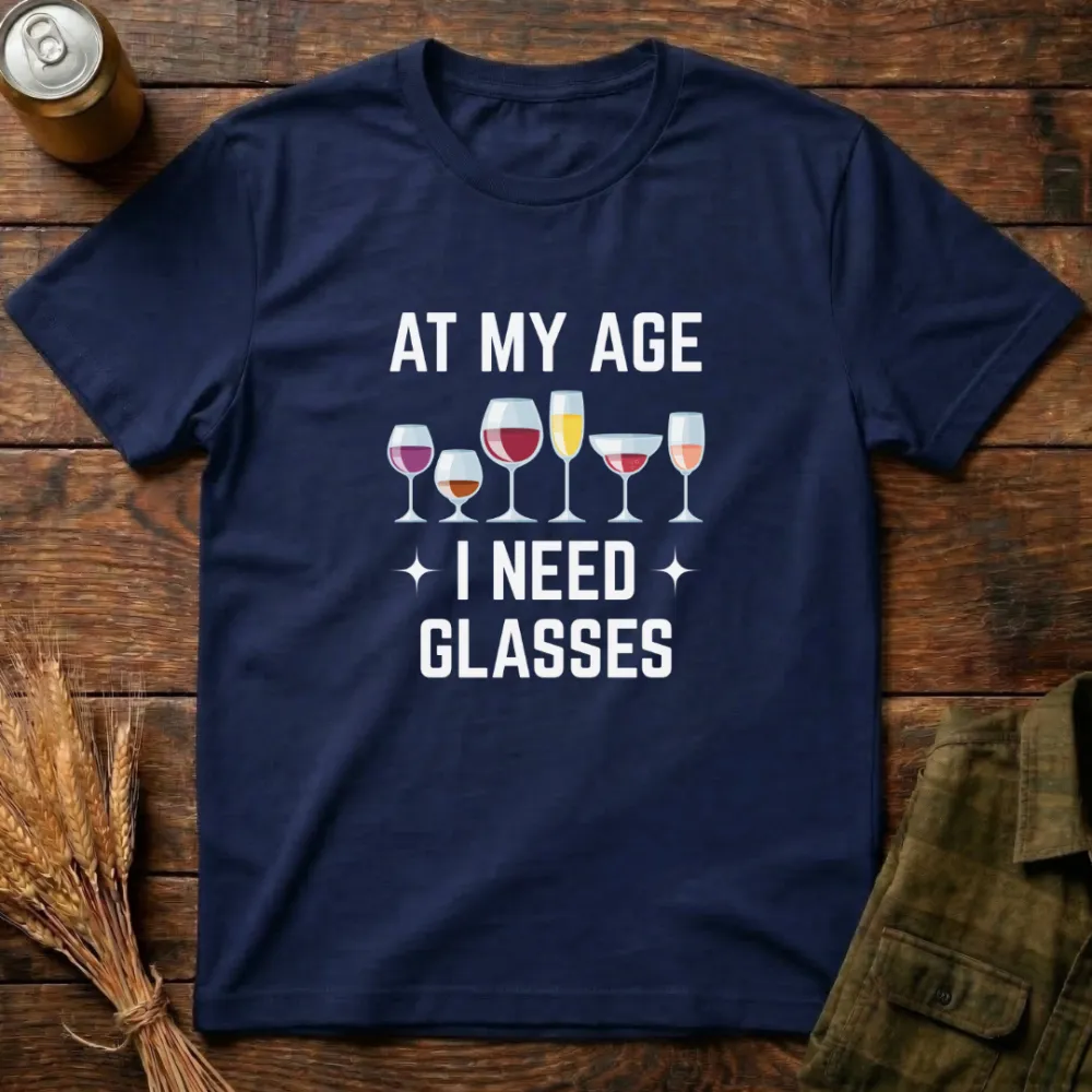 I Need Glasses Graphic Cotton T-Shirt