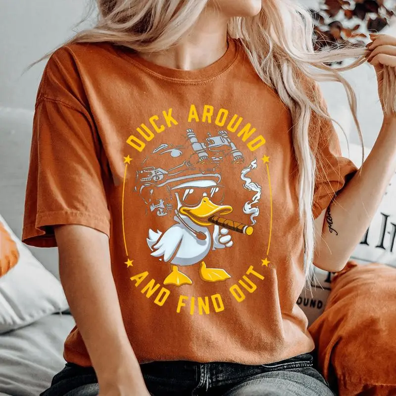 Duck Around And Find Out Women's Oversized Comfort T-Shirt