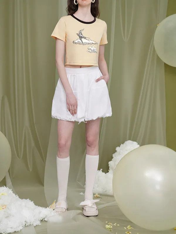 Effortless Summer Everyday Casual Polyester Skirt