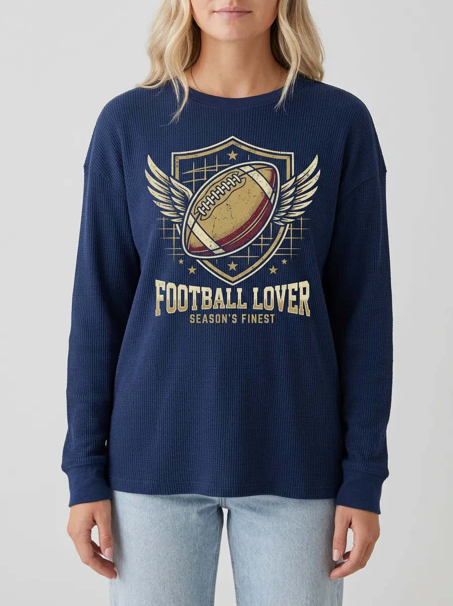 Football Graphic Casual T-Shirt