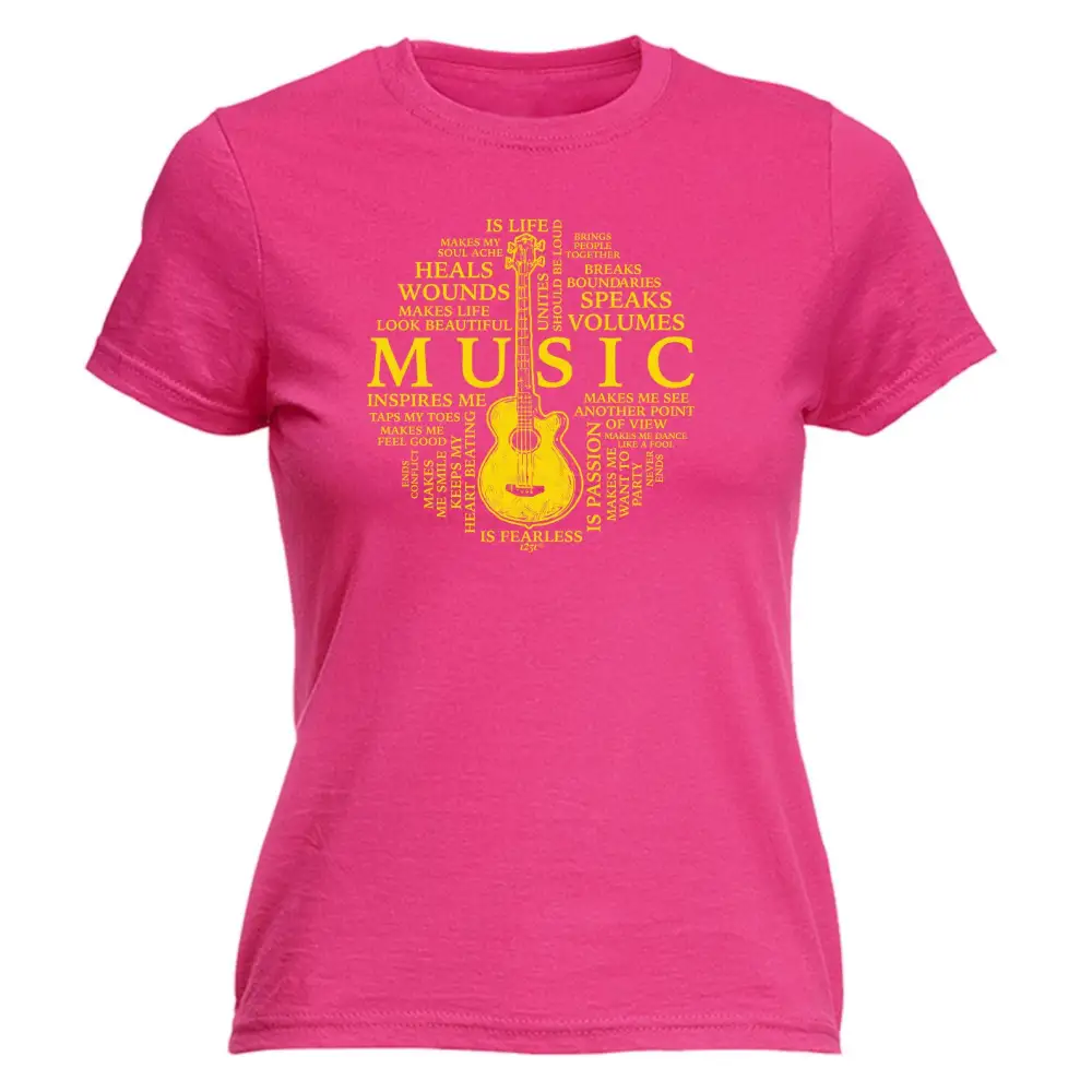 Music Meaning Graphic Fitted Tee