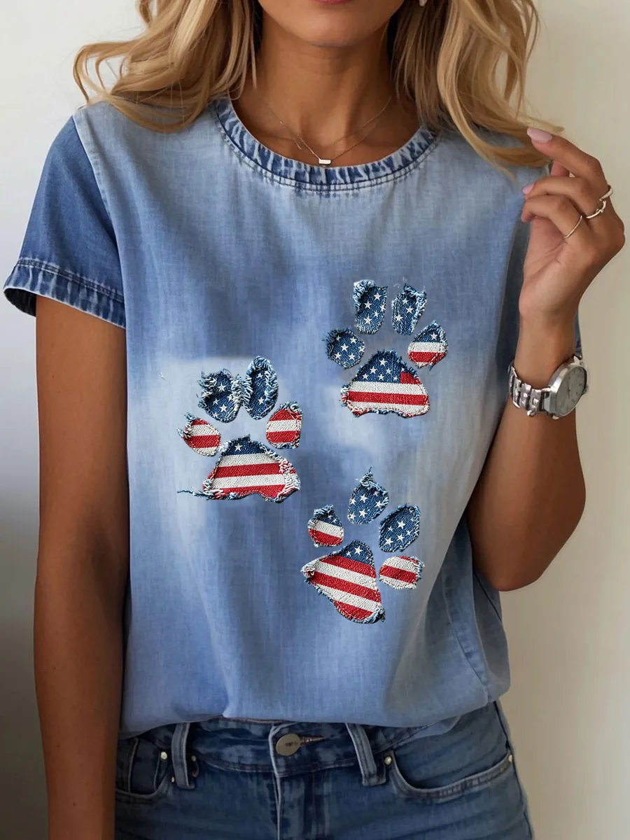Women's American Paw T-Shirt