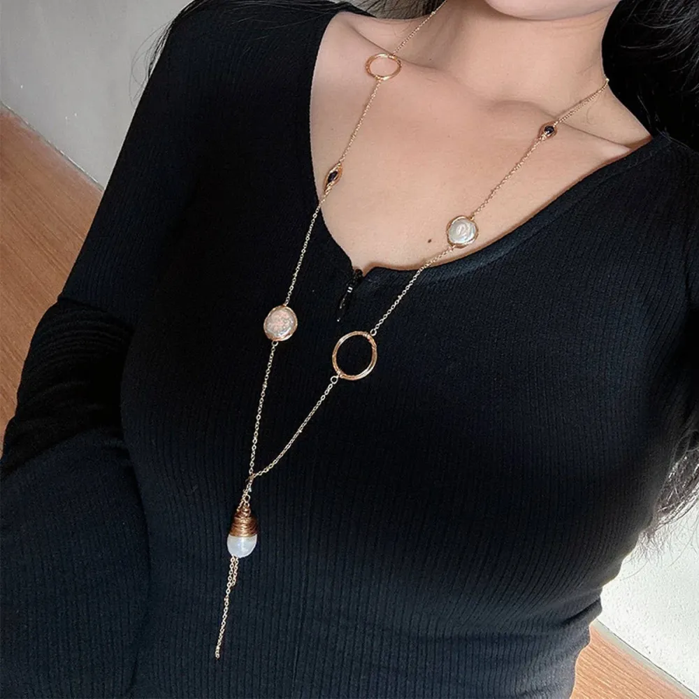 Charm Pearl Necklace