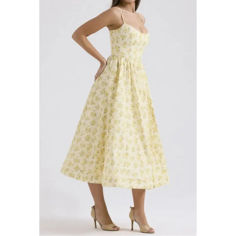 Spaghetti Strap Midi Dress