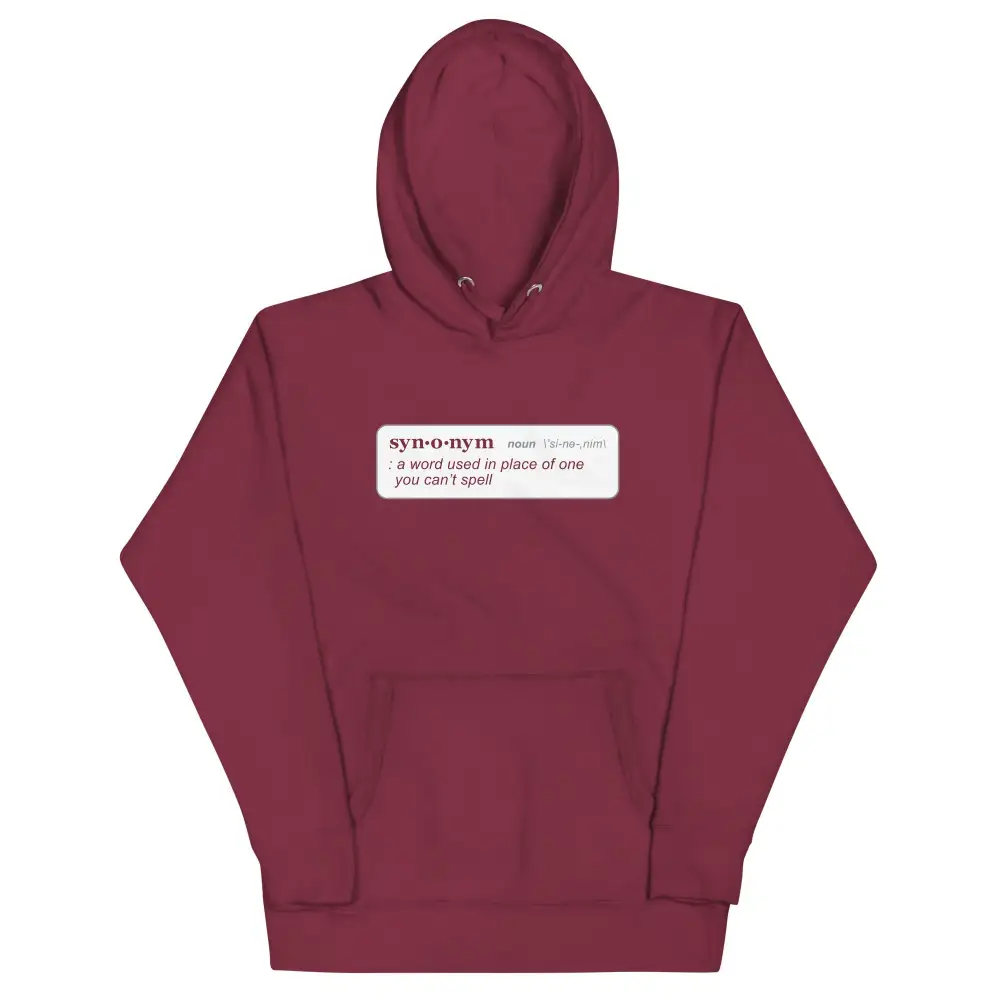 Word Definition Graphic Hoodie