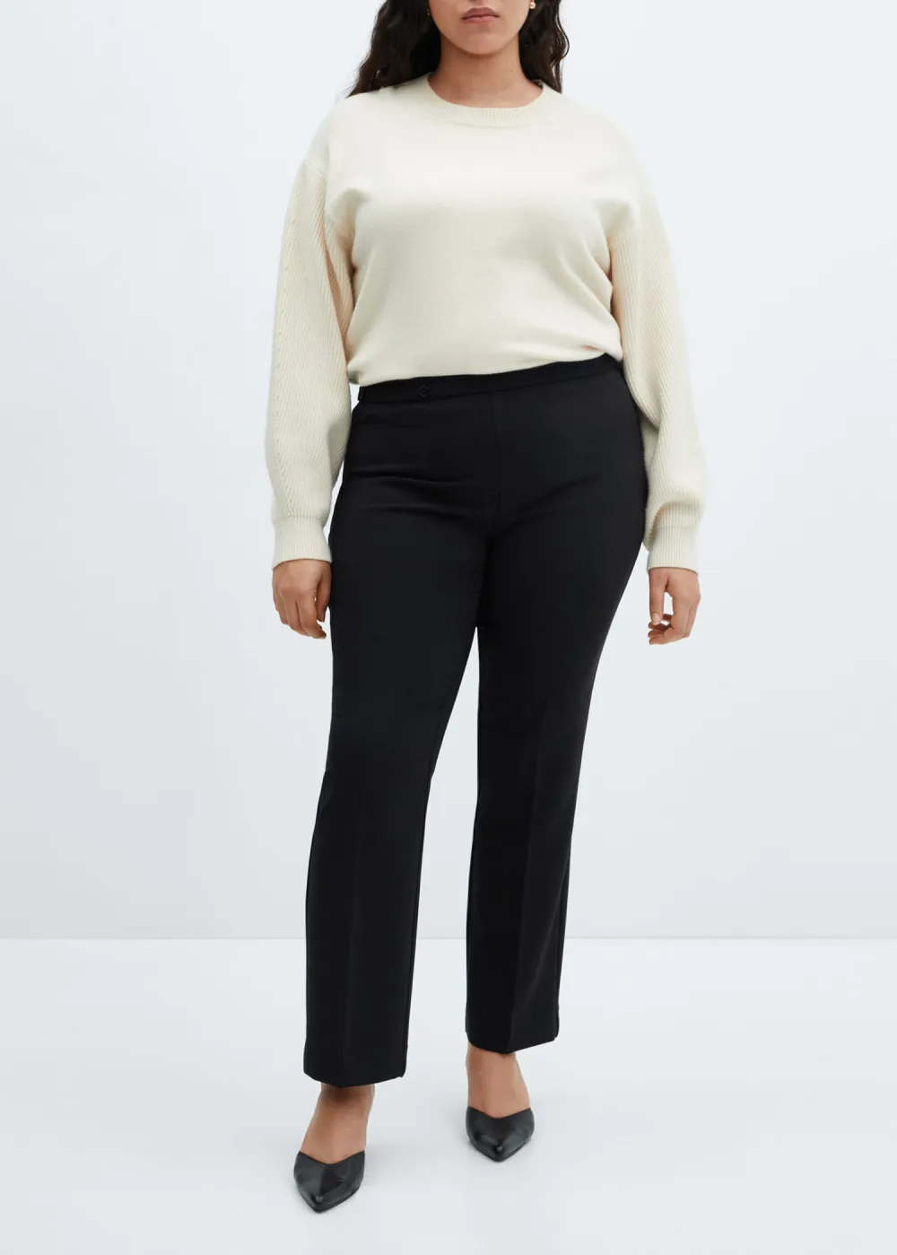 Belt Straight-Fit Pants