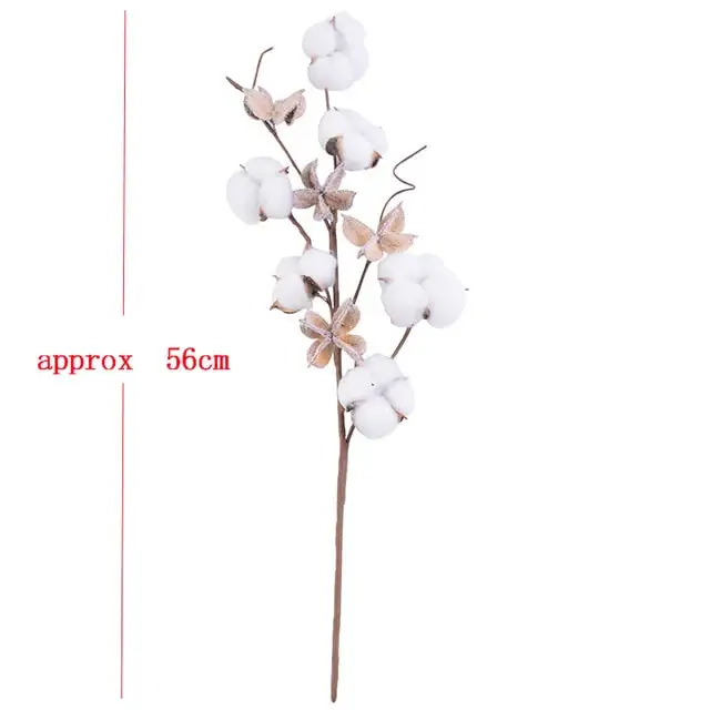 Floral Artificial Cotton Decorative Botanical Accent