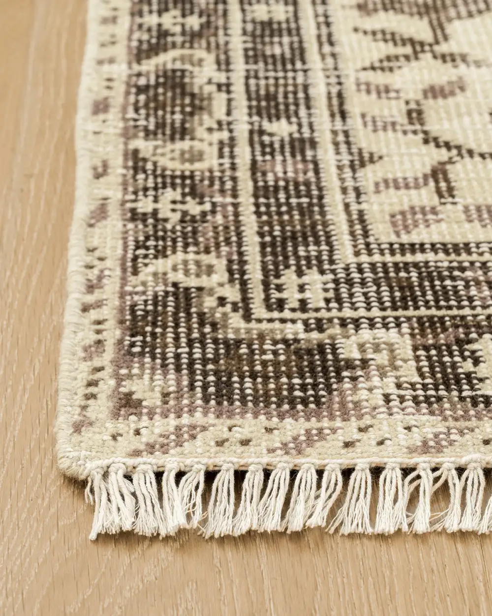 Textural Hand-Knotted Wool Area Rug
