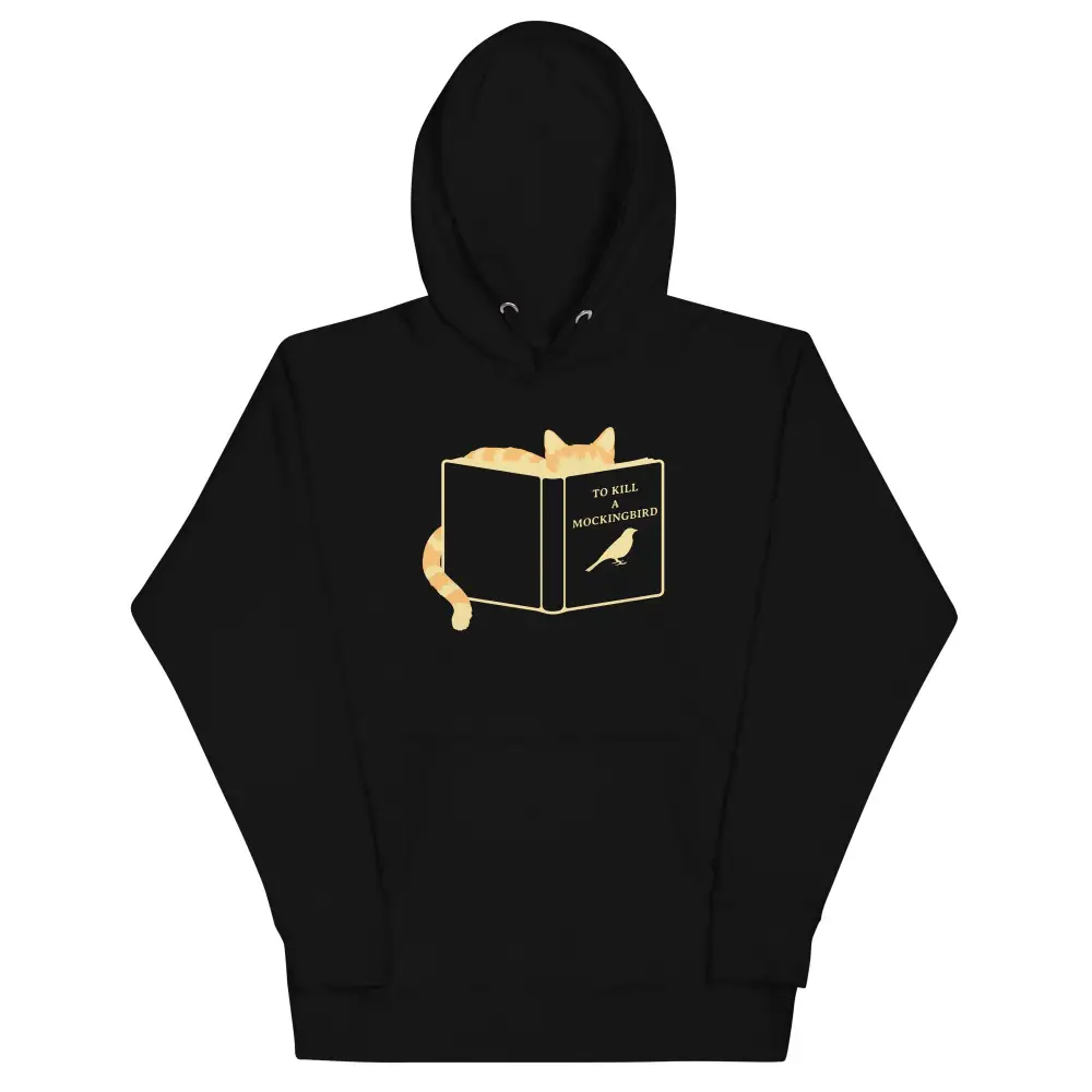 Literary Bird Graphic Hoodie