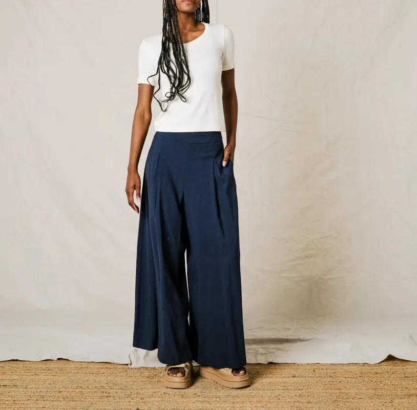 Linen No-Show Pants