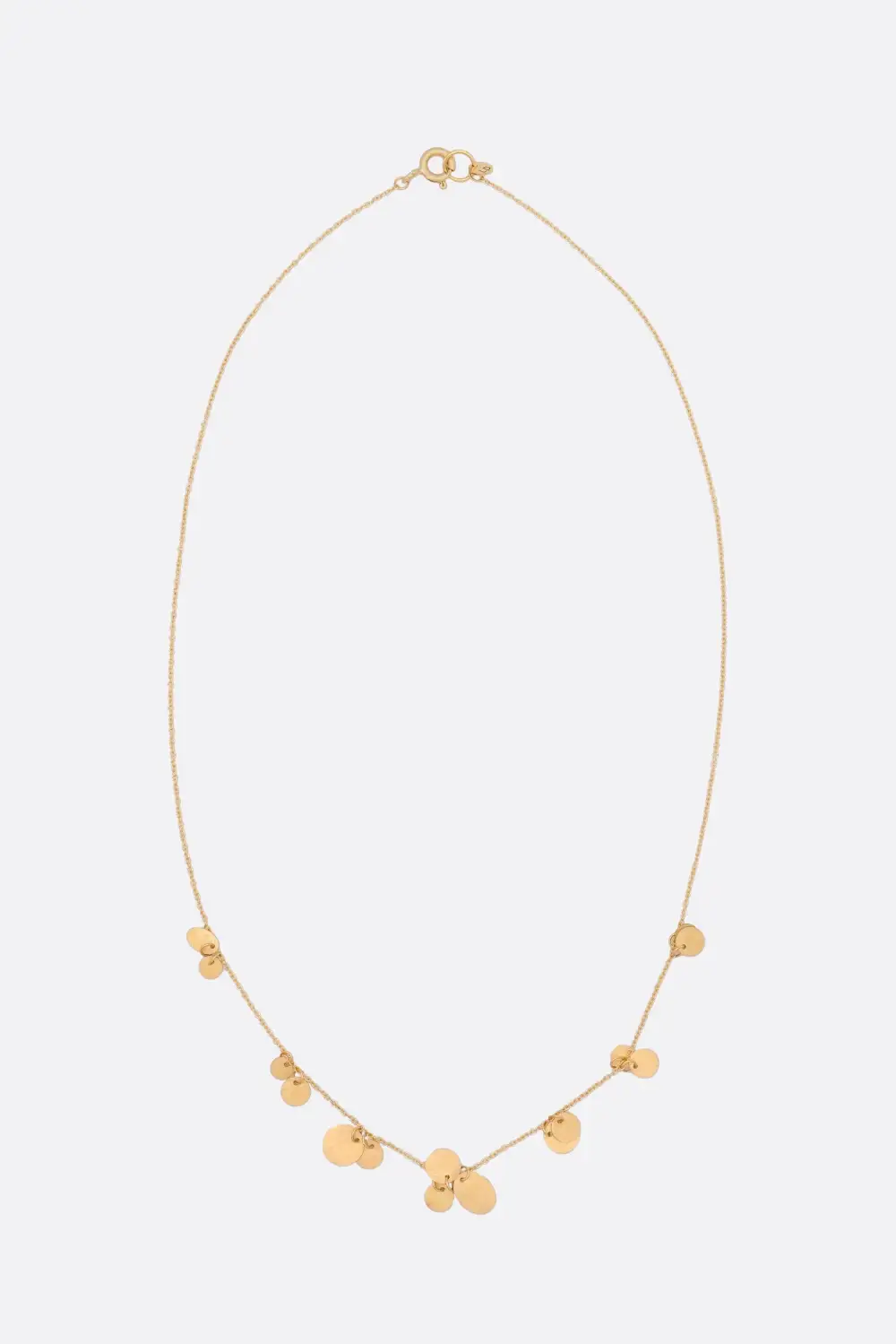 Gold Tone Oval Chain Necklace
