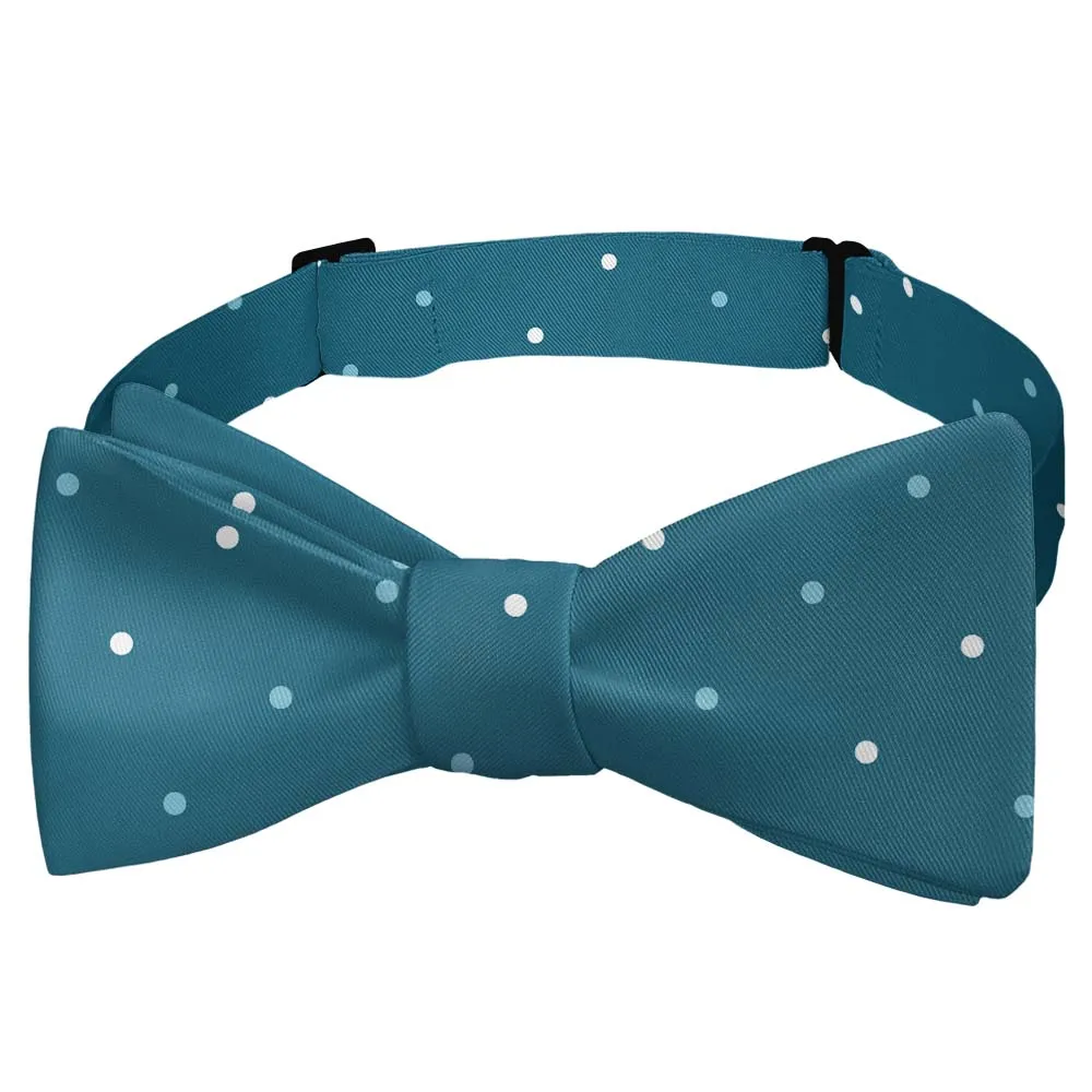 Three Color Dots Motif Bow Tie