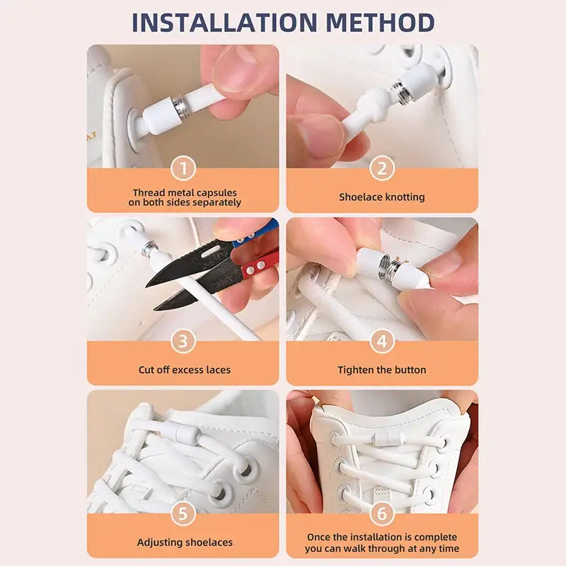 Elastic No-Tie Everyday Shoelaces