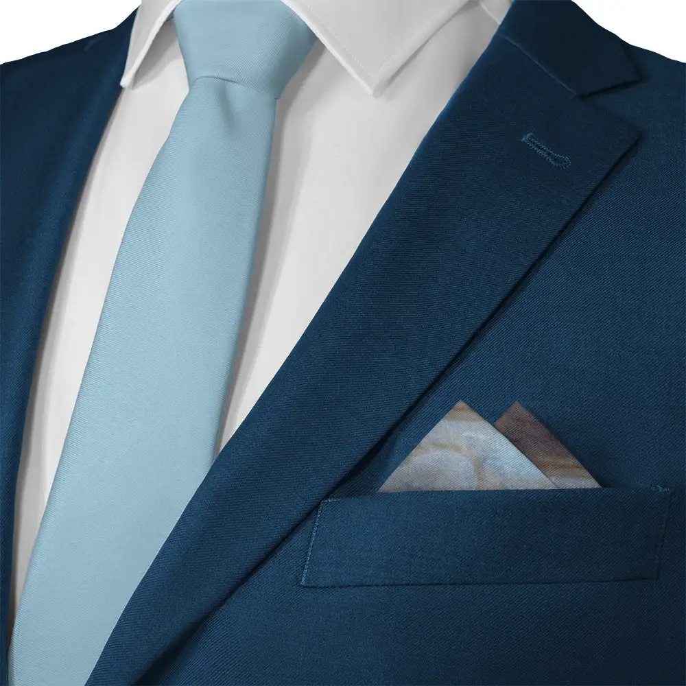 Tailored Balanced Space Motif Pocket Square