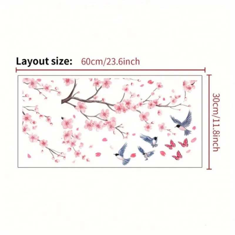 Cherry Blossom Bird Wall Stickers