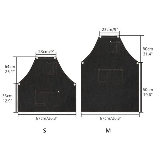 Denim Crossback Kitchen Work Apron