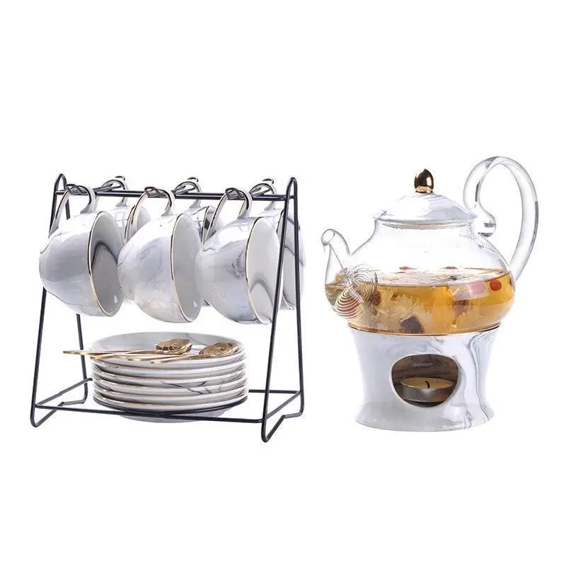 Stone Trimmed Tea Set