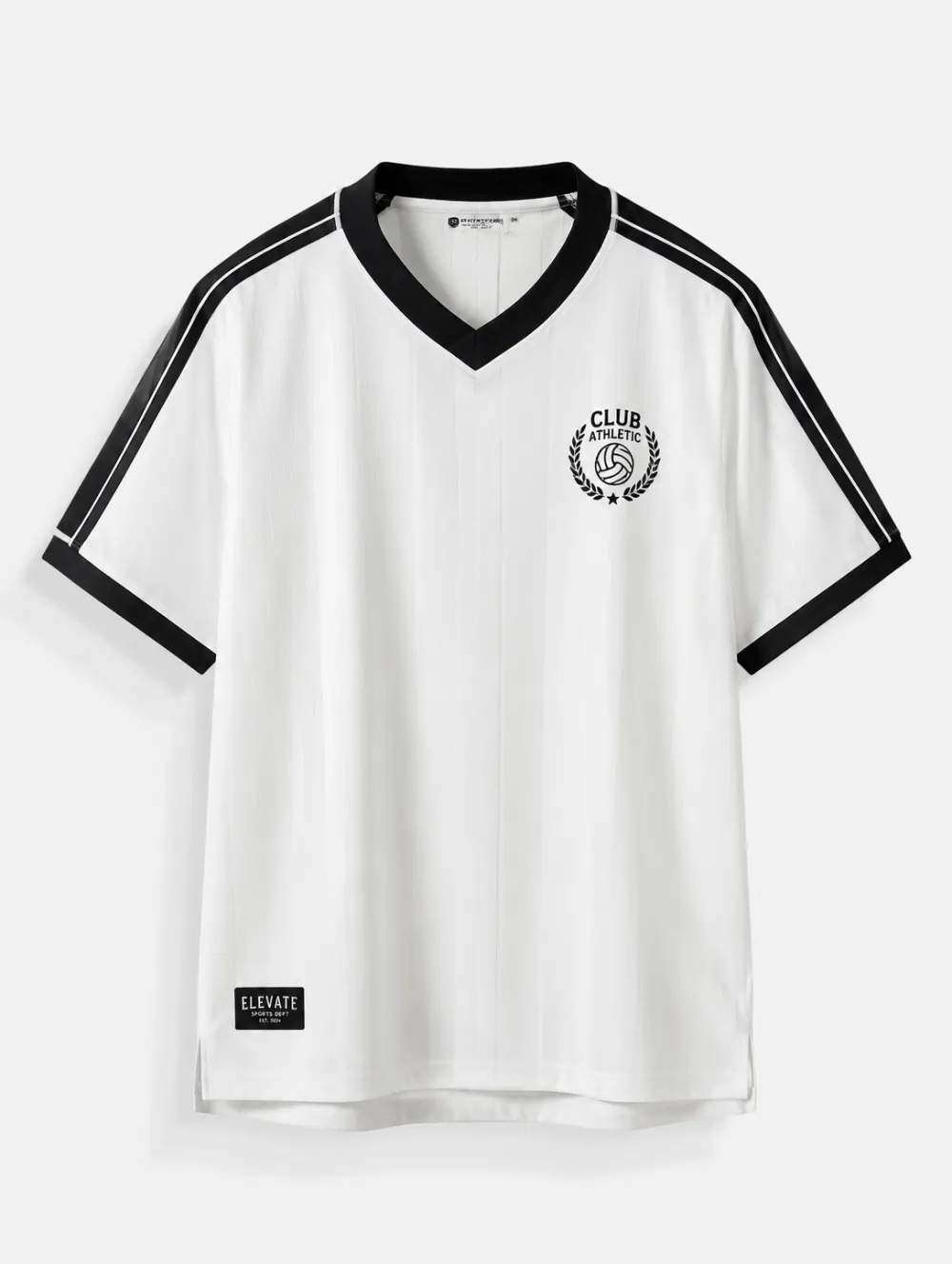Unisex Club Athletic Volleyball Printed V-Neck Jersey Shirt