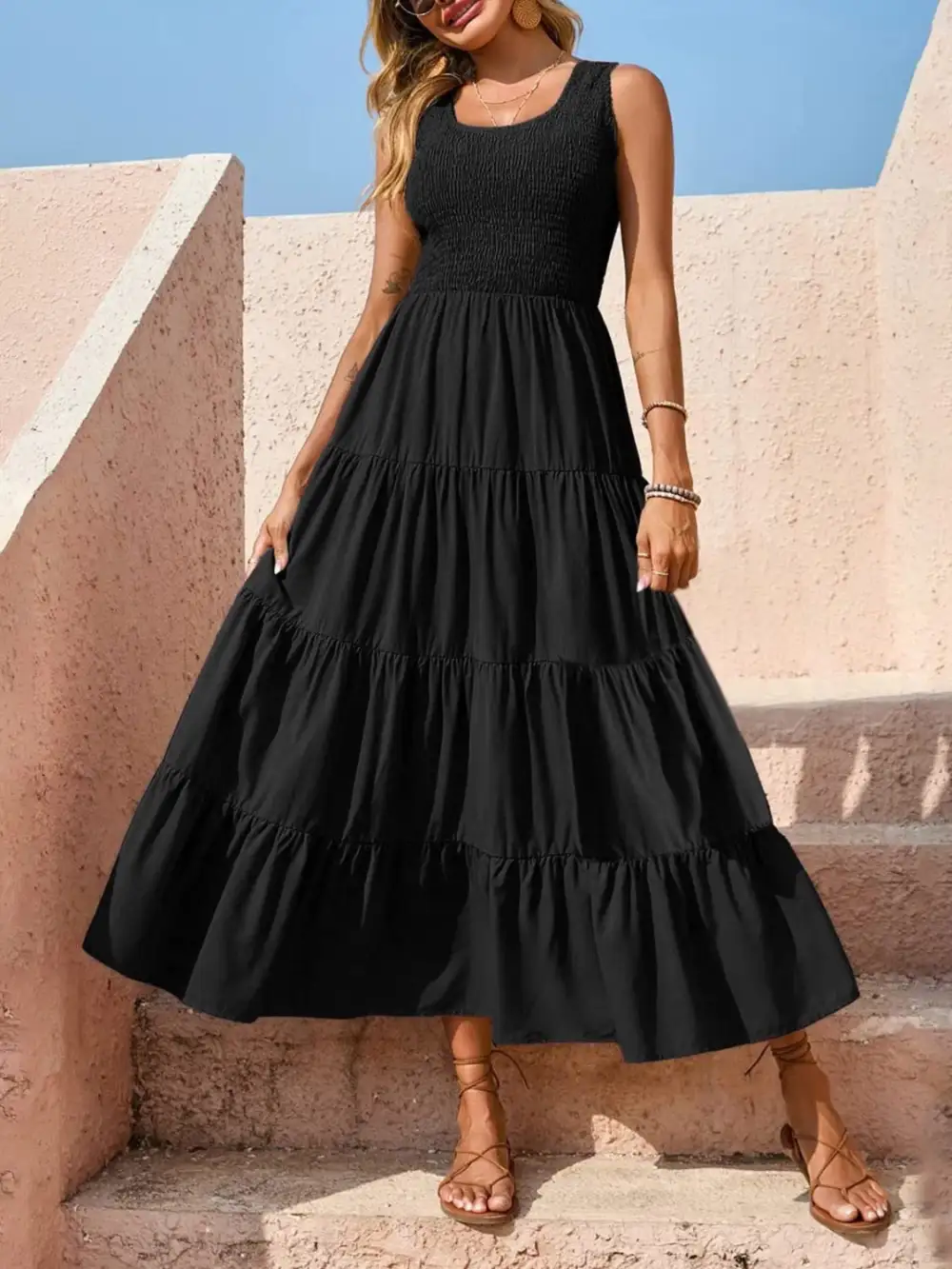 Classic Tiered Casual Dress