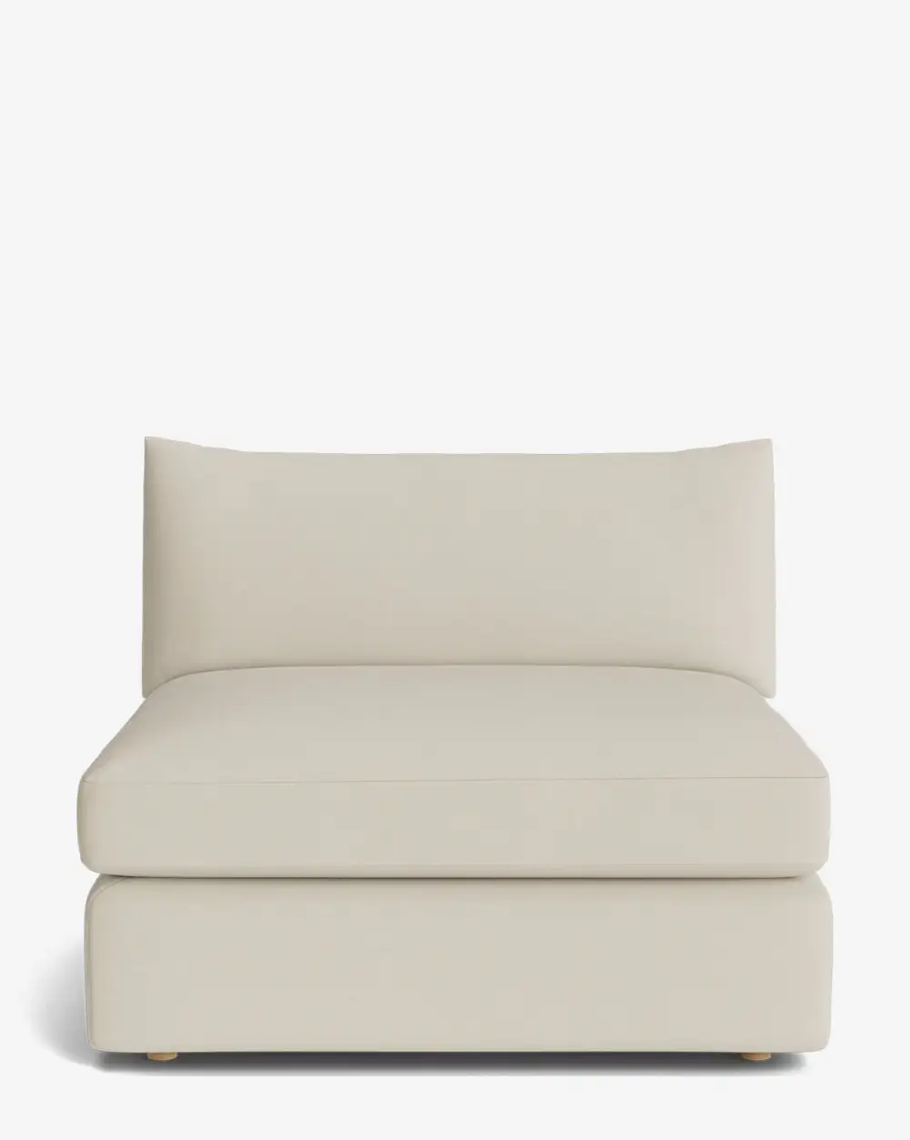 Plush Modular Armless Seat