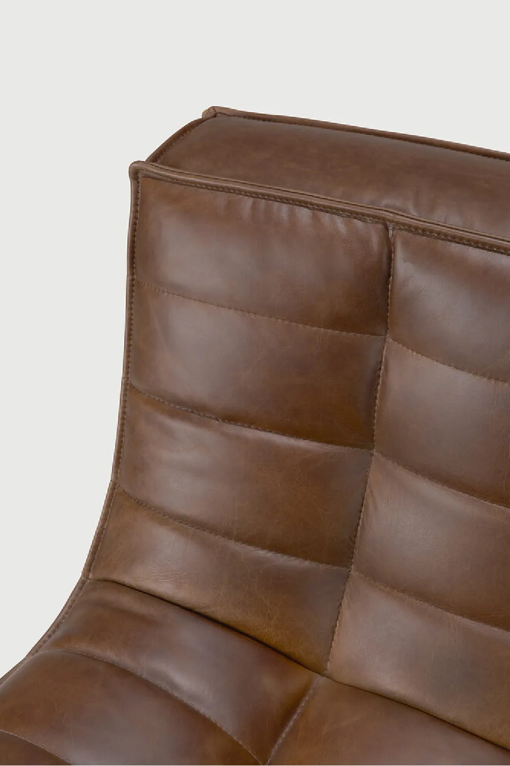 Soft-Form Modular Leather Sofa