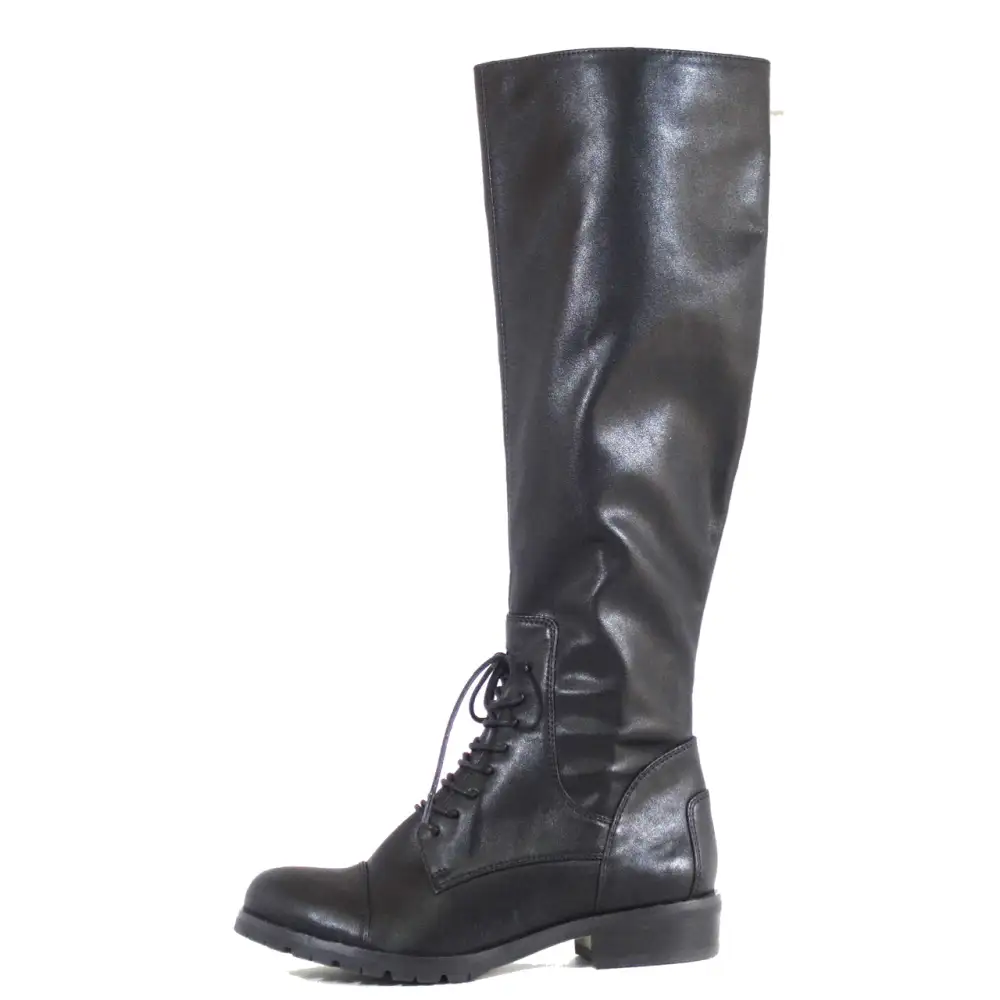 Lace Up Knee High Boots