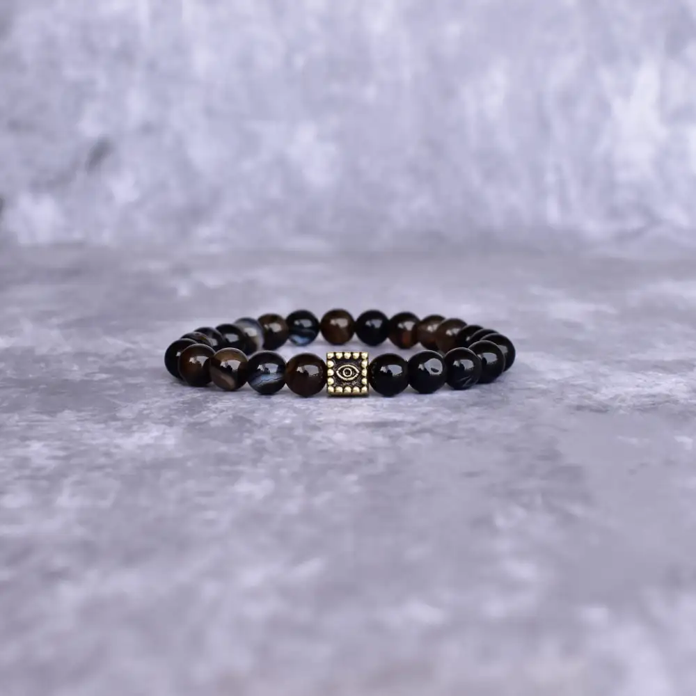 Evil Eye Sulemani Hakik Bead Bracelet