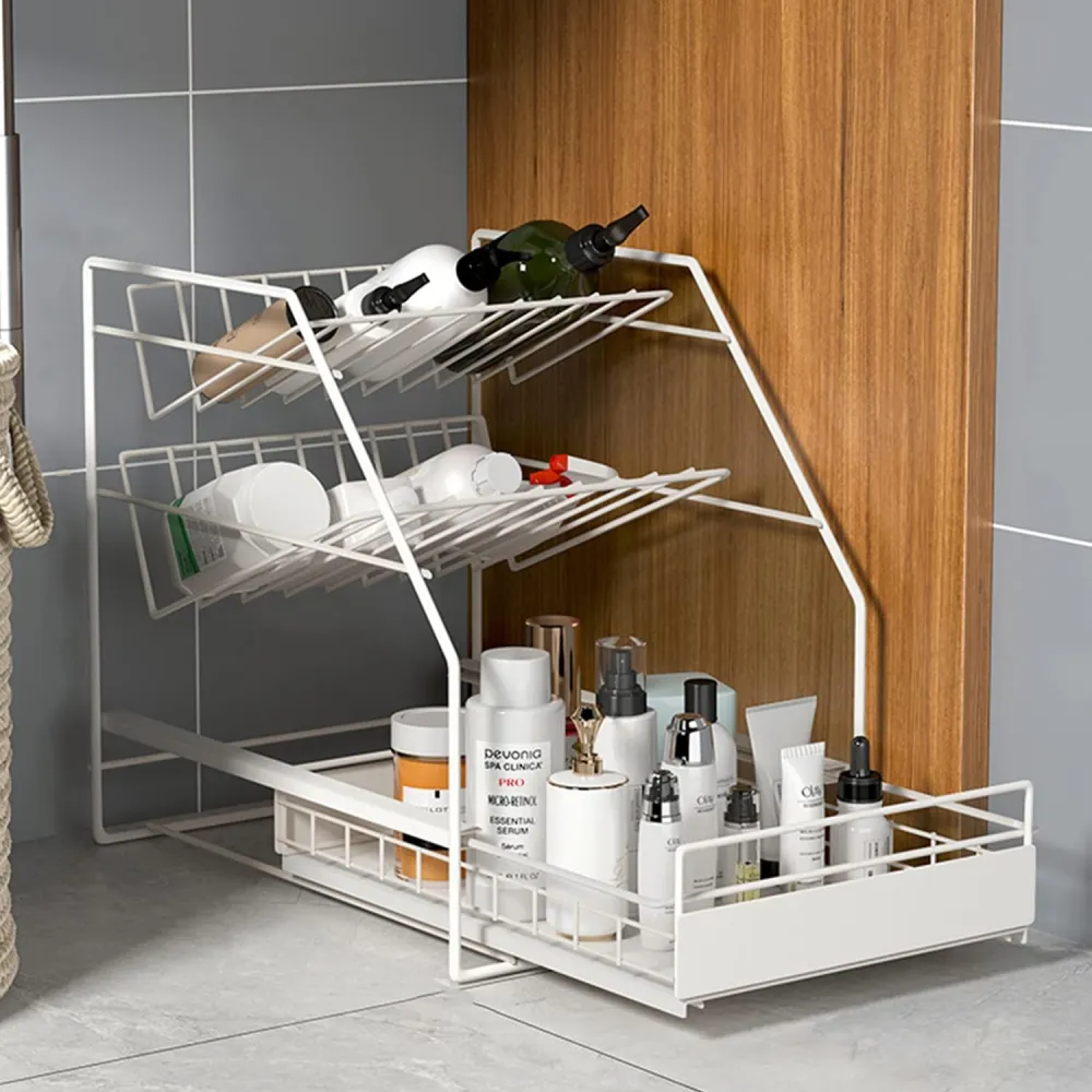 Under Sink Storage White