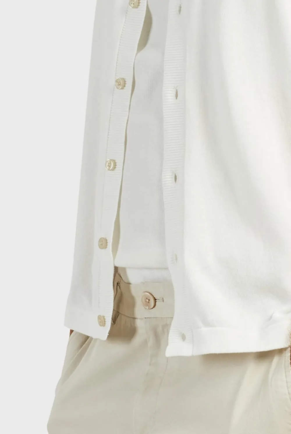 Knit SS Shirt- Winter white