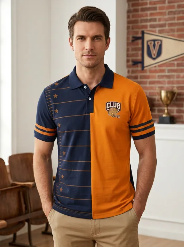 Men's Distinctive Gridiron Helmet Polo Shirt