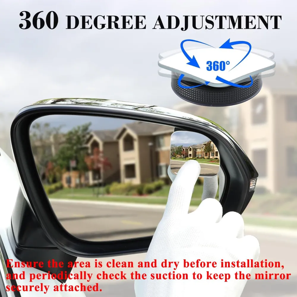 Frameless Blind Spot Mirror Set