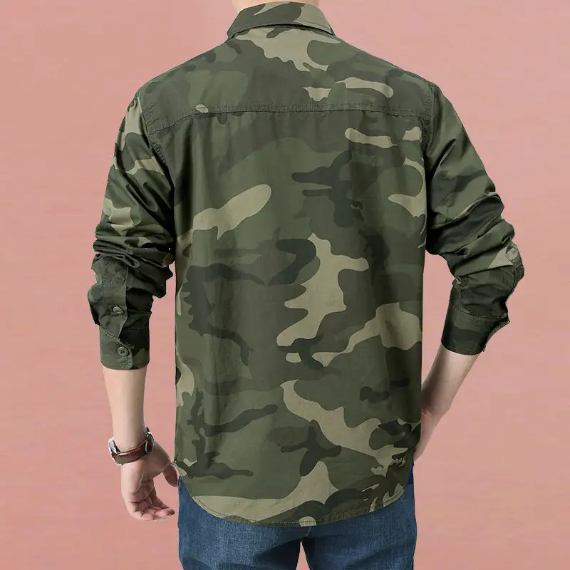 Men's Camouflage Utility Pocket Shirt