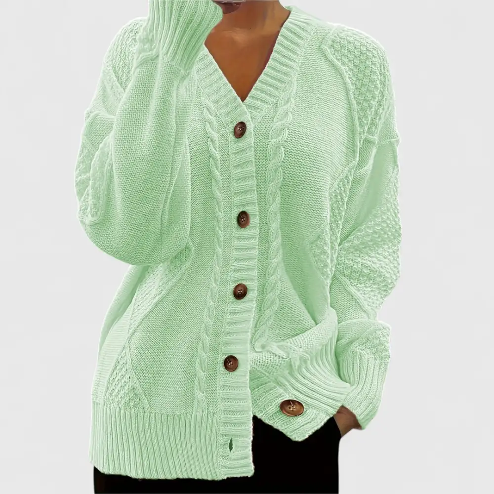 V-Neck Relaxed Cardigan