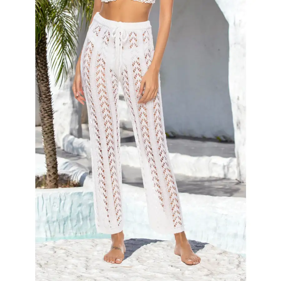 Women's High-Waist Cutout Drawstring Swimsuit