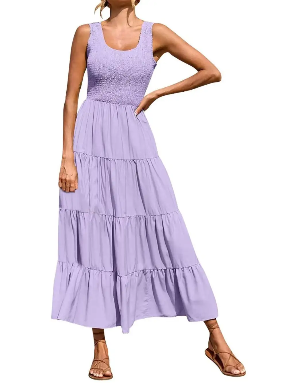 Classic Tiered Casual Dress
