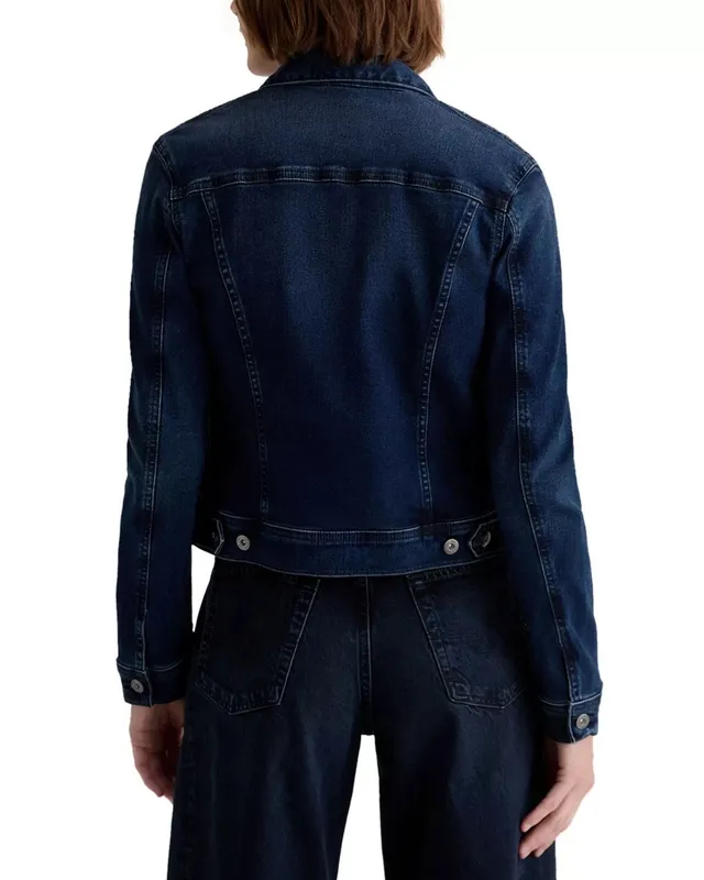 Denim Spread Collar Jacket