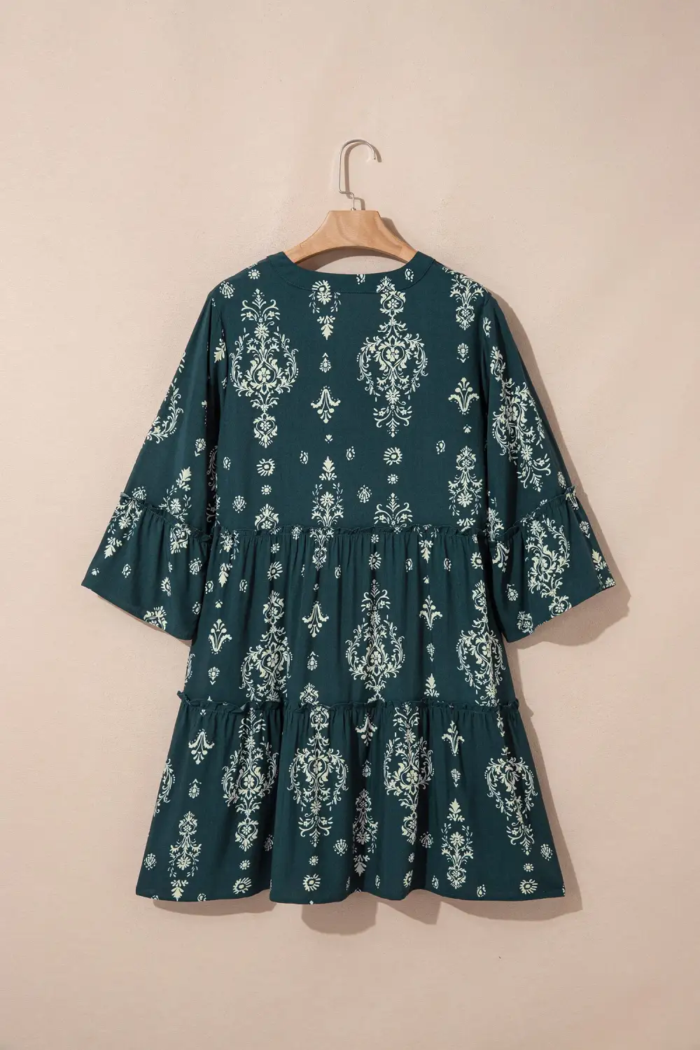 Smooth Finish Floral Printed Mini Dress
