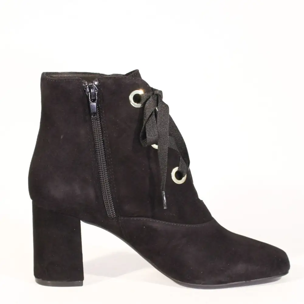 Suede Lace Up Ankle Boots
